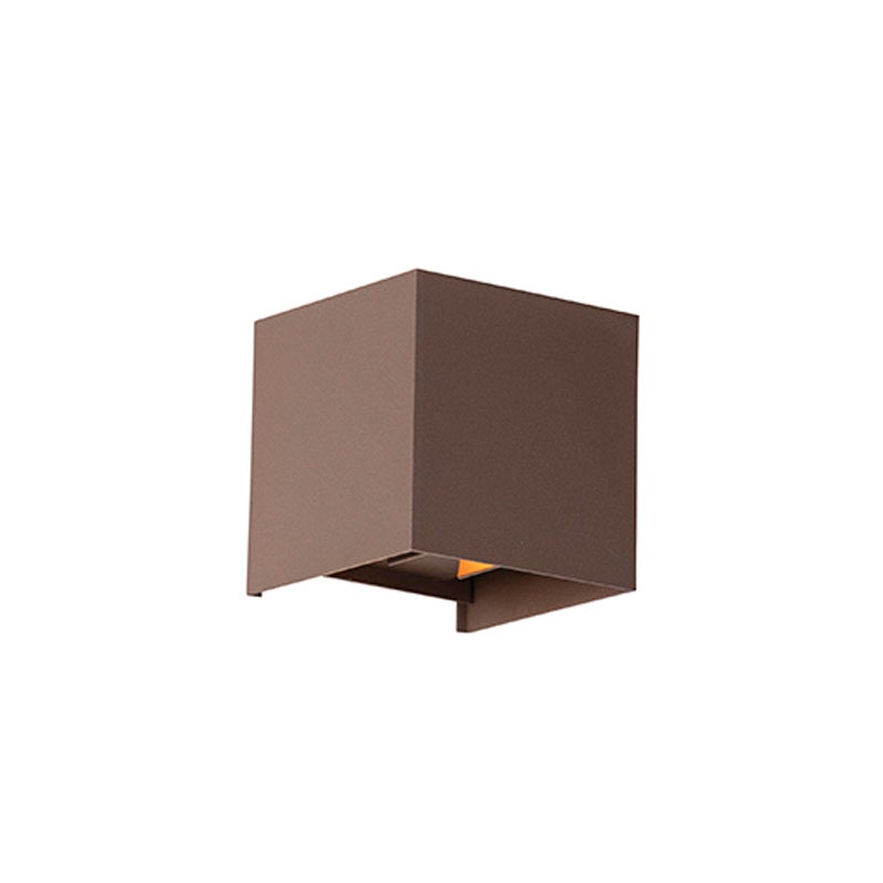 Buitenwandlamp, roestbruin, inclusief LED, 2-lichts, IP54 - Edwin
