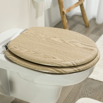 Tiger WC bril Steigerhout met Softclose