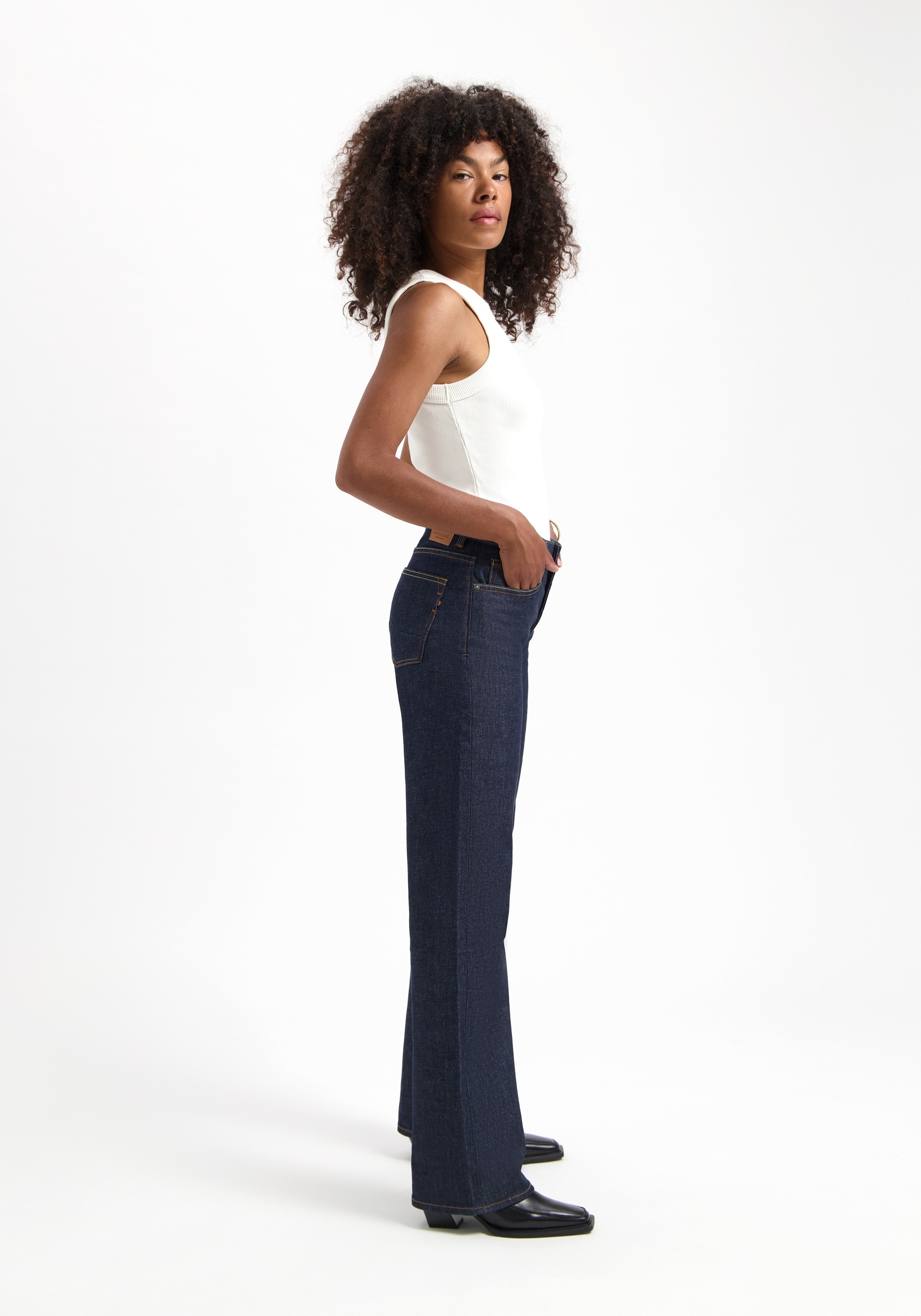 Kuyichi Damen-Jeans Lena Loose Dry