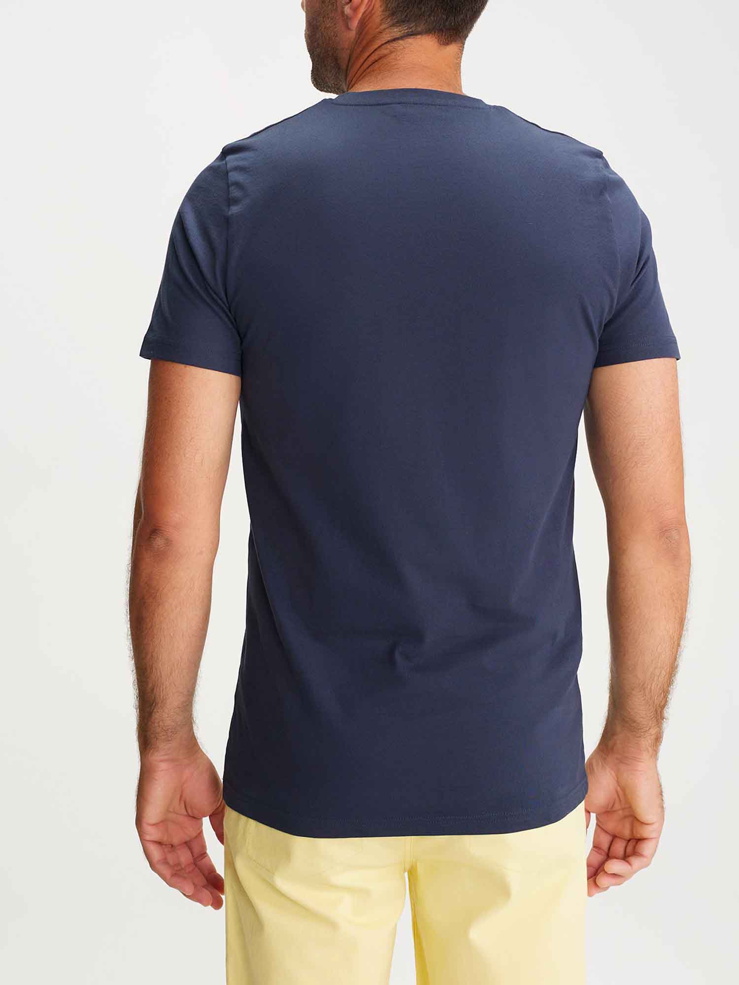 Tee Shirt Homme Manches Courtes Marine