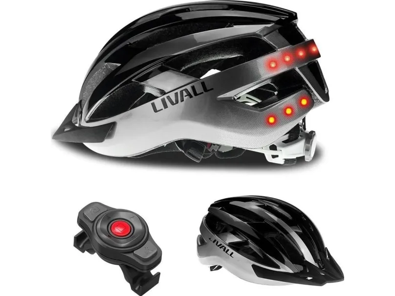 Livall Smart Kask MTB MT1 Neo Intercom/LED/SOS/BT r. 58-62cm szary