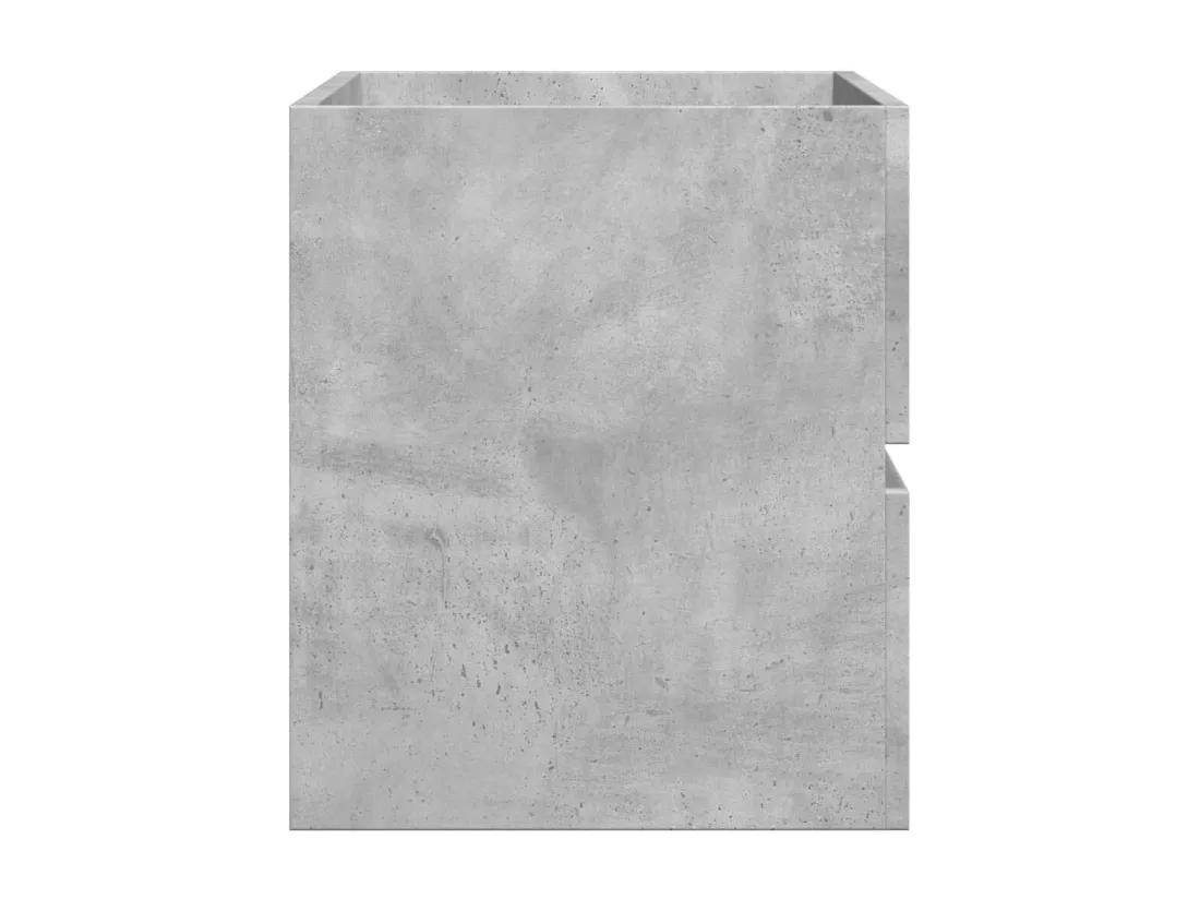 Armoire d'évier Gris béton 90x38,5x45 cm Aggloméré