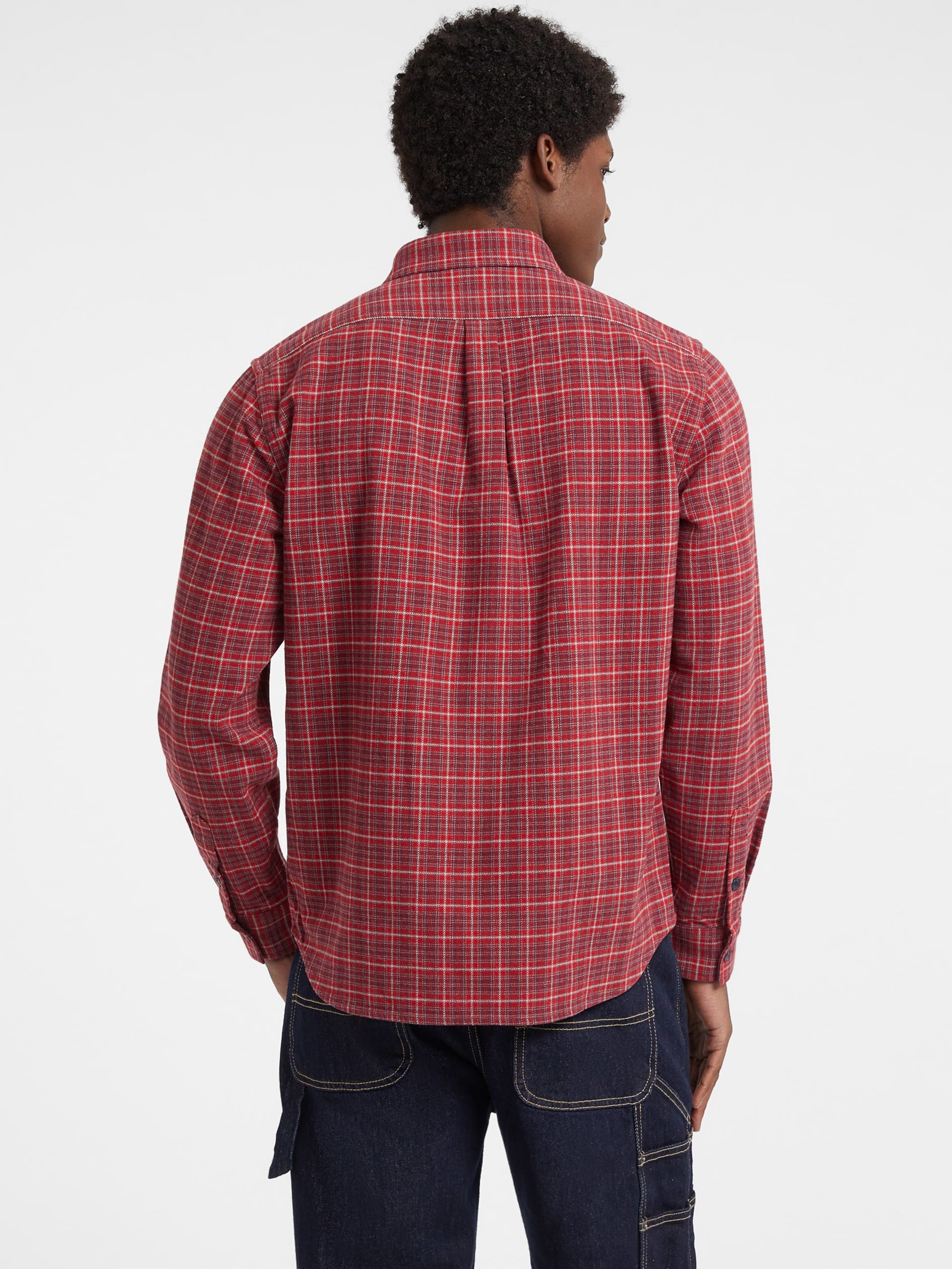 Camisa de flanela com bolso