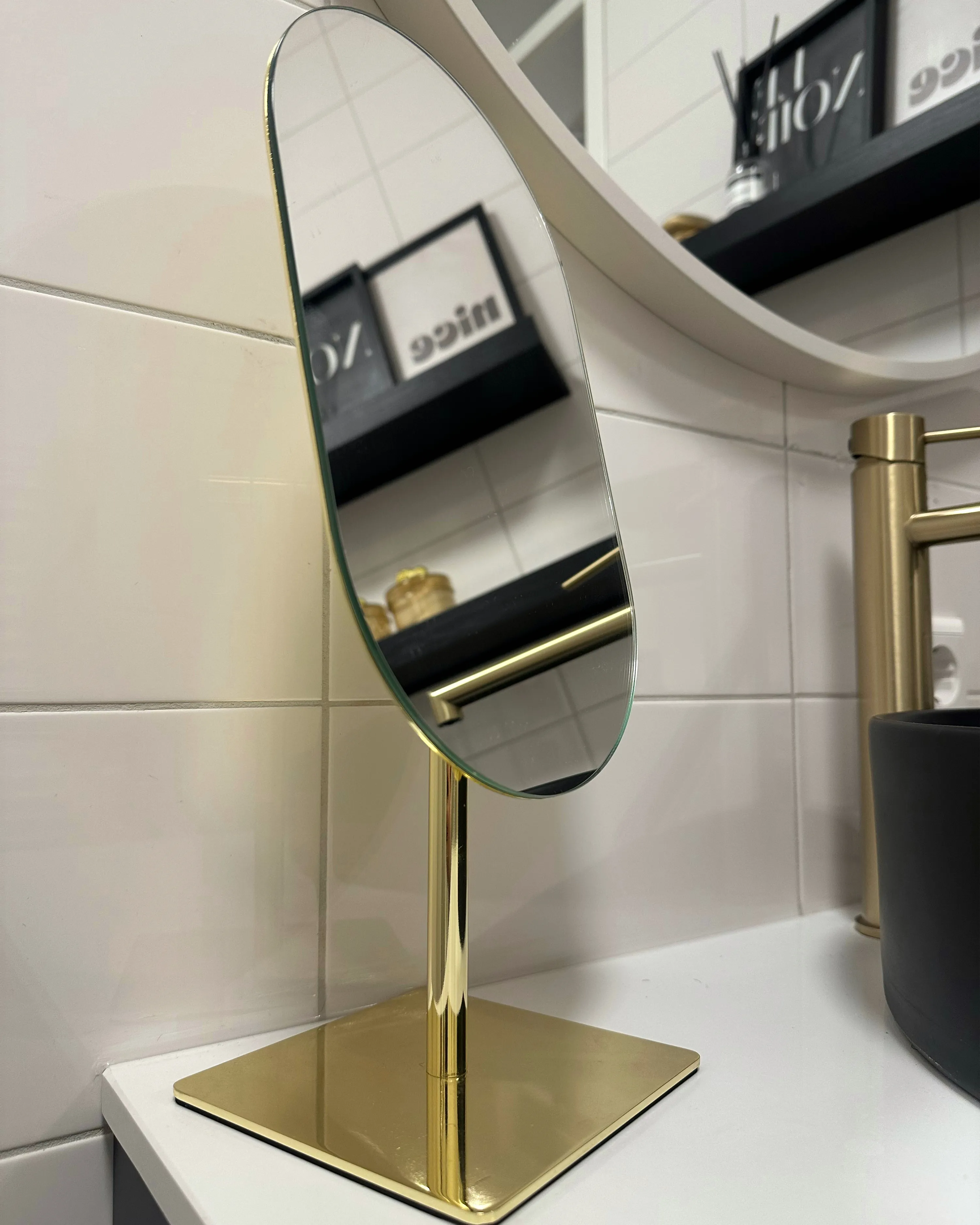 Make-up spiegel CANTAL Goud
