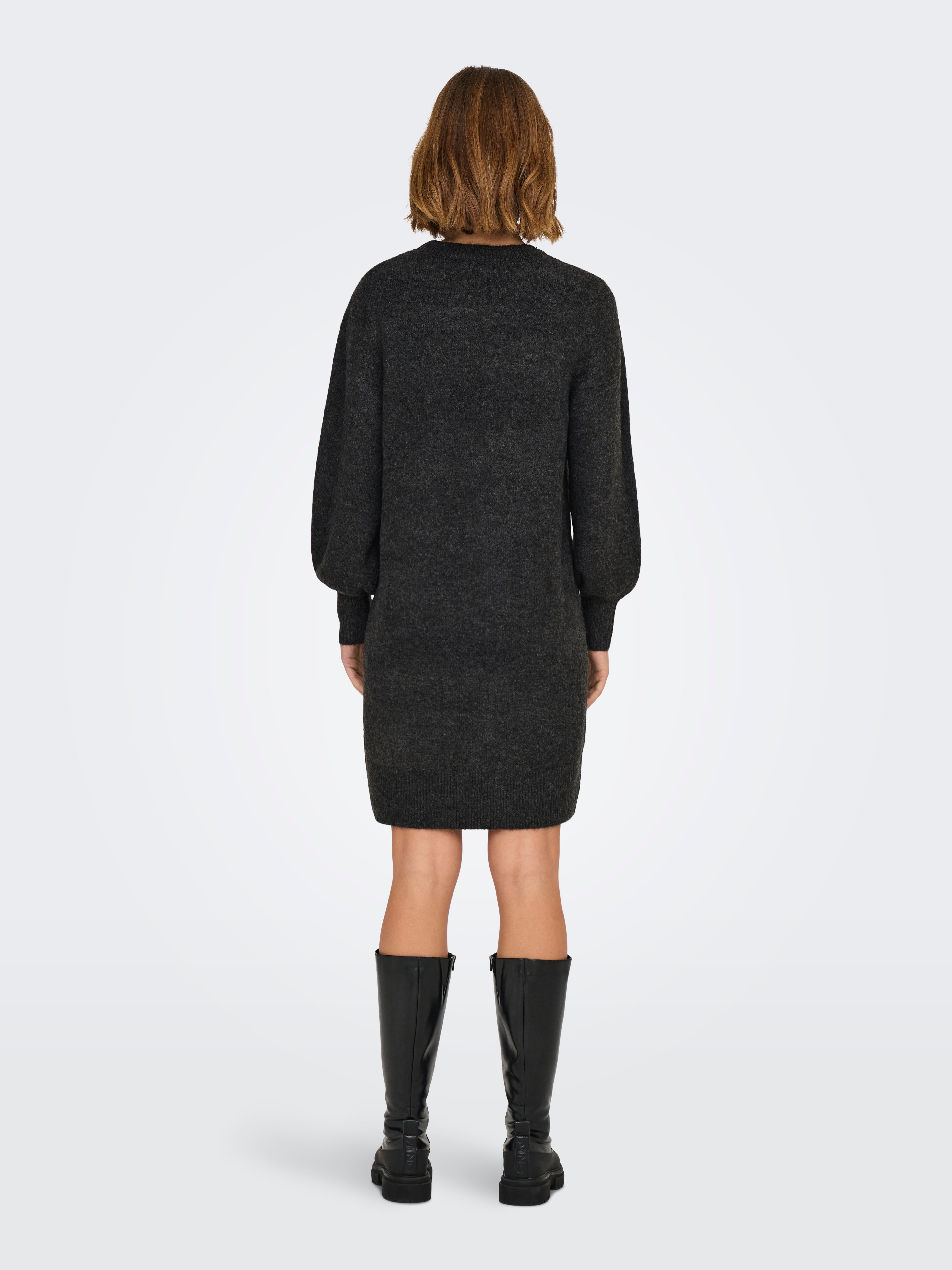 ONLELSA Midikleid Dark Grey Melange
