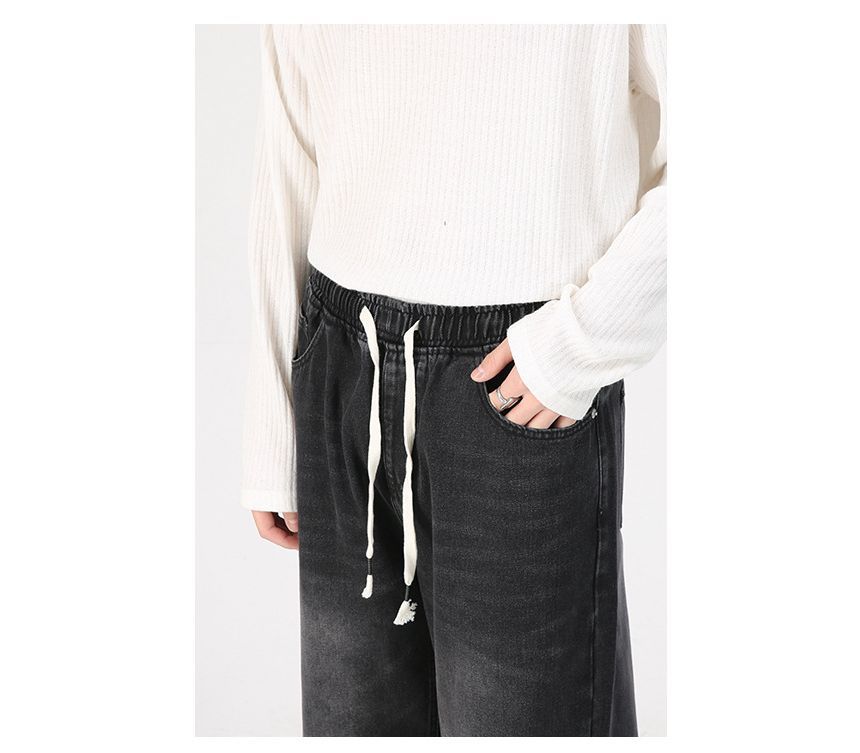 FAERIS - Losse jeans met trekkoord in de taille