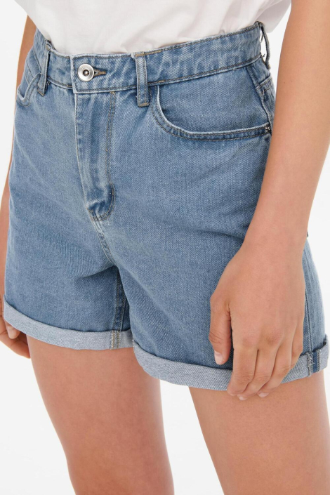 Only blauwe dames korte broek