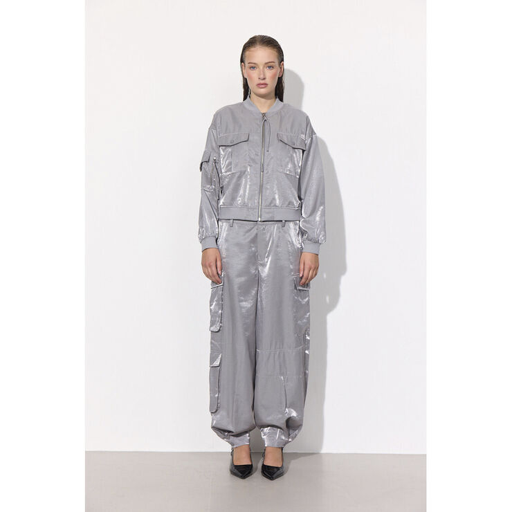 HUNKØN Patrice Cargo pants Silver
