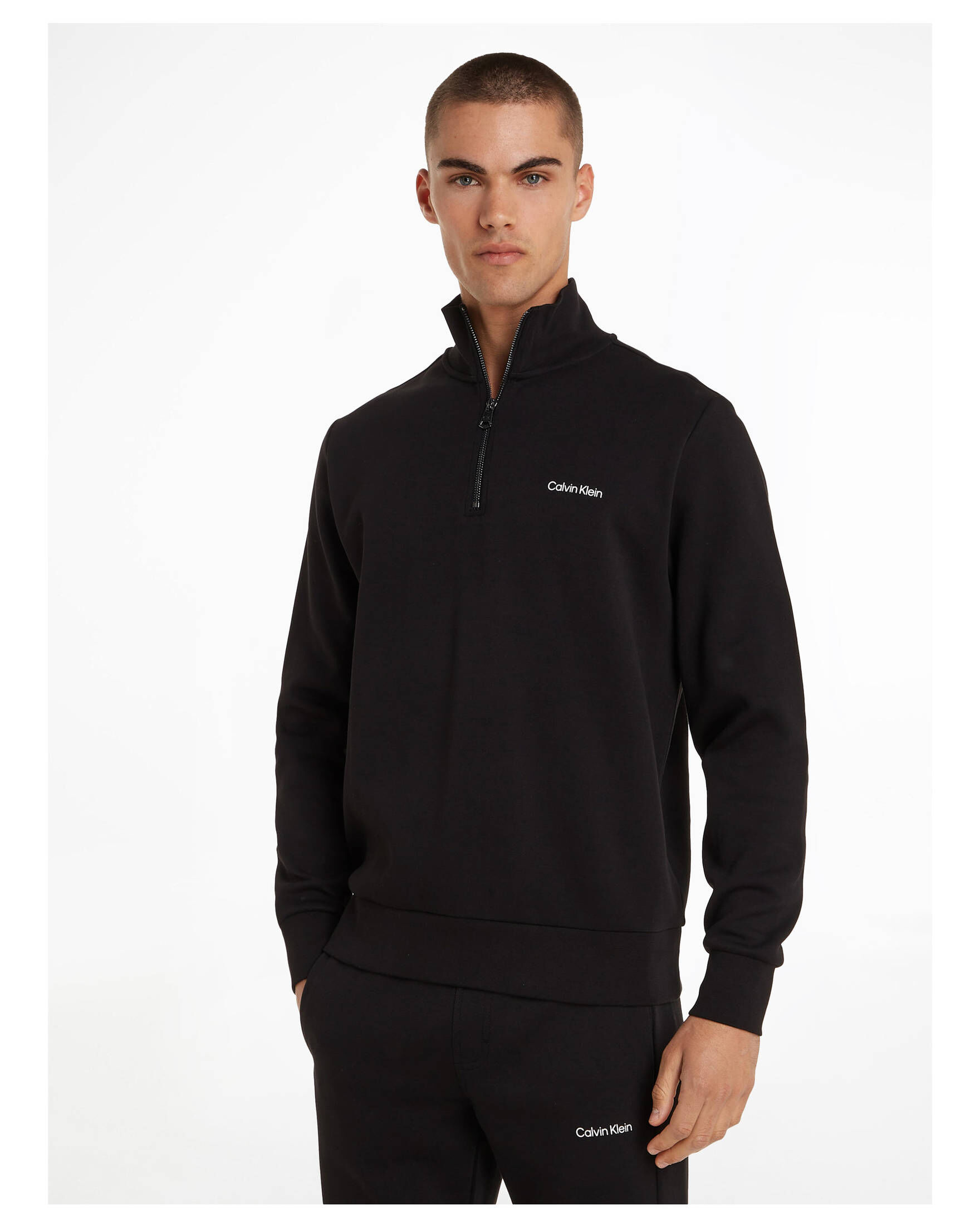CALVIN KLEIN| Herren Sweatshirt MICRO LOGO REPREVE Q-ZIP