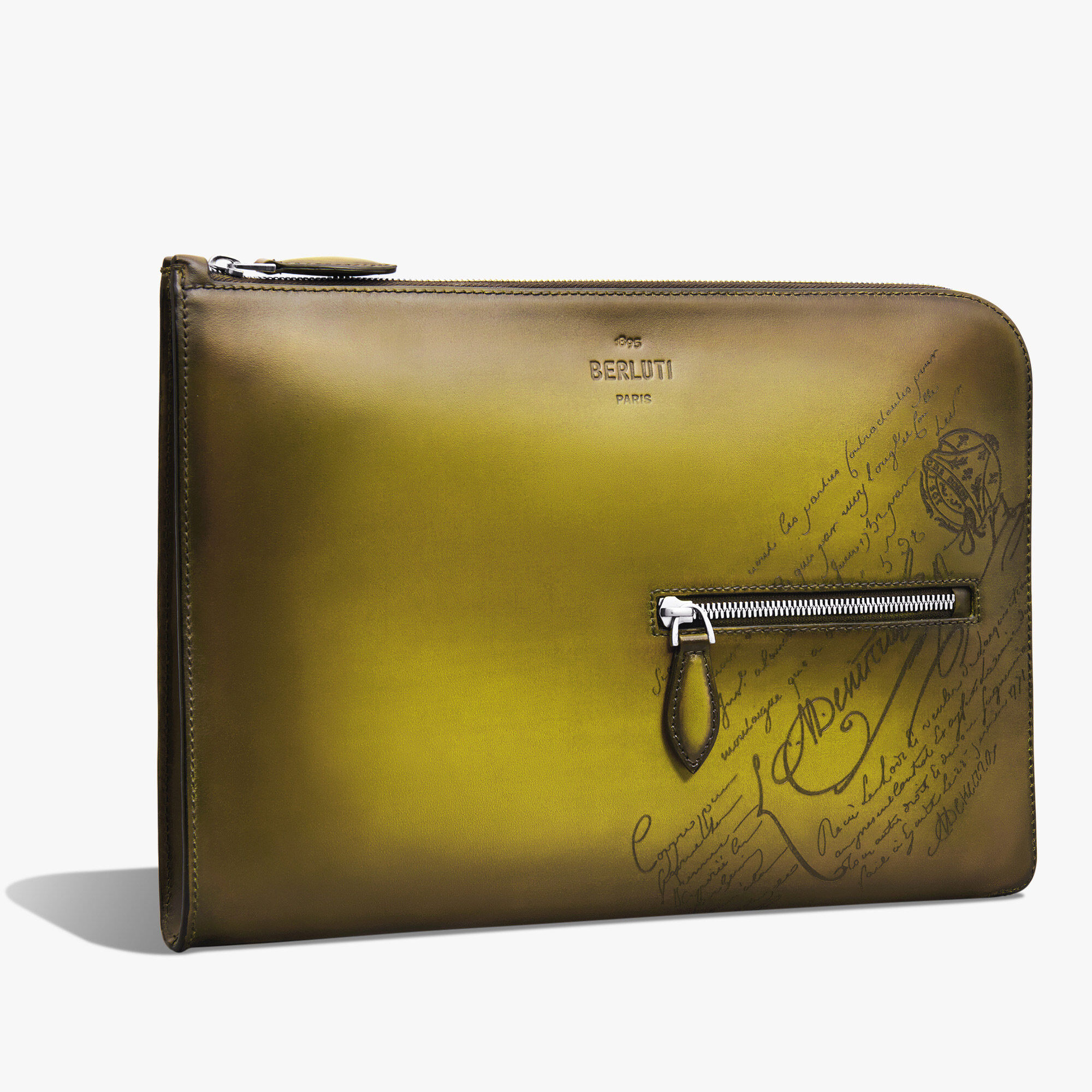 Pochette Nino Tgm En Cuir Scritto