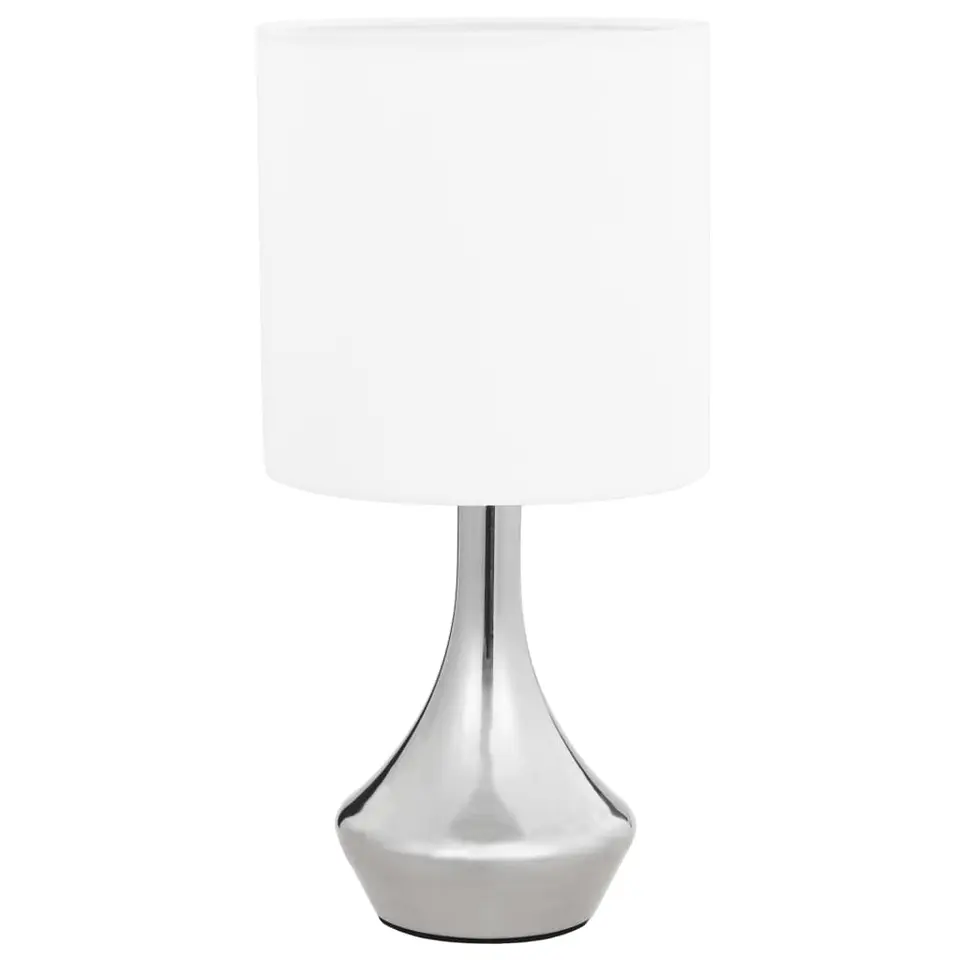 vidaXL - Tafellamp - Wit - Metaal - 2 stuks