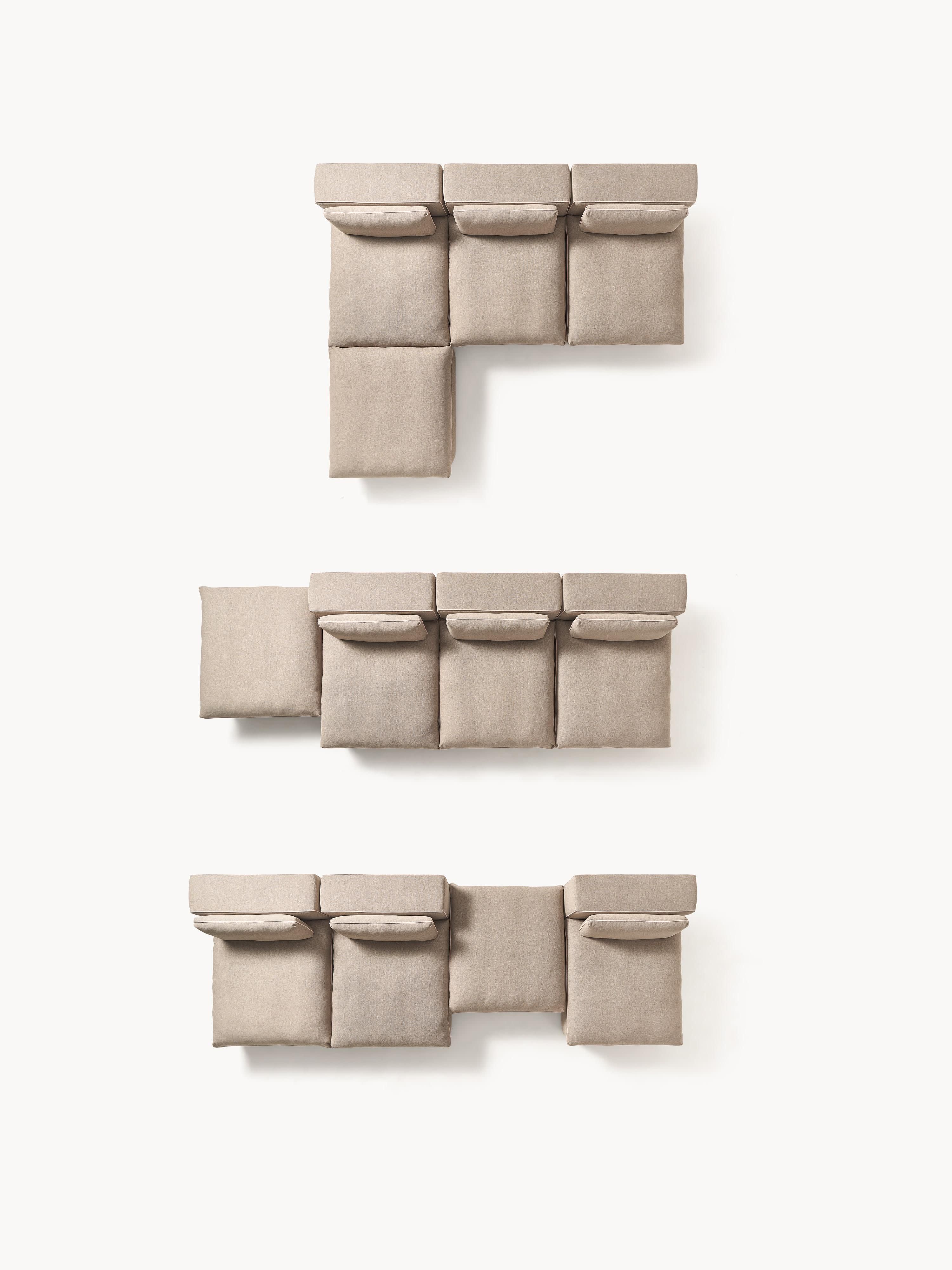 XL modulaire bank Felix met poef (links/rechts)