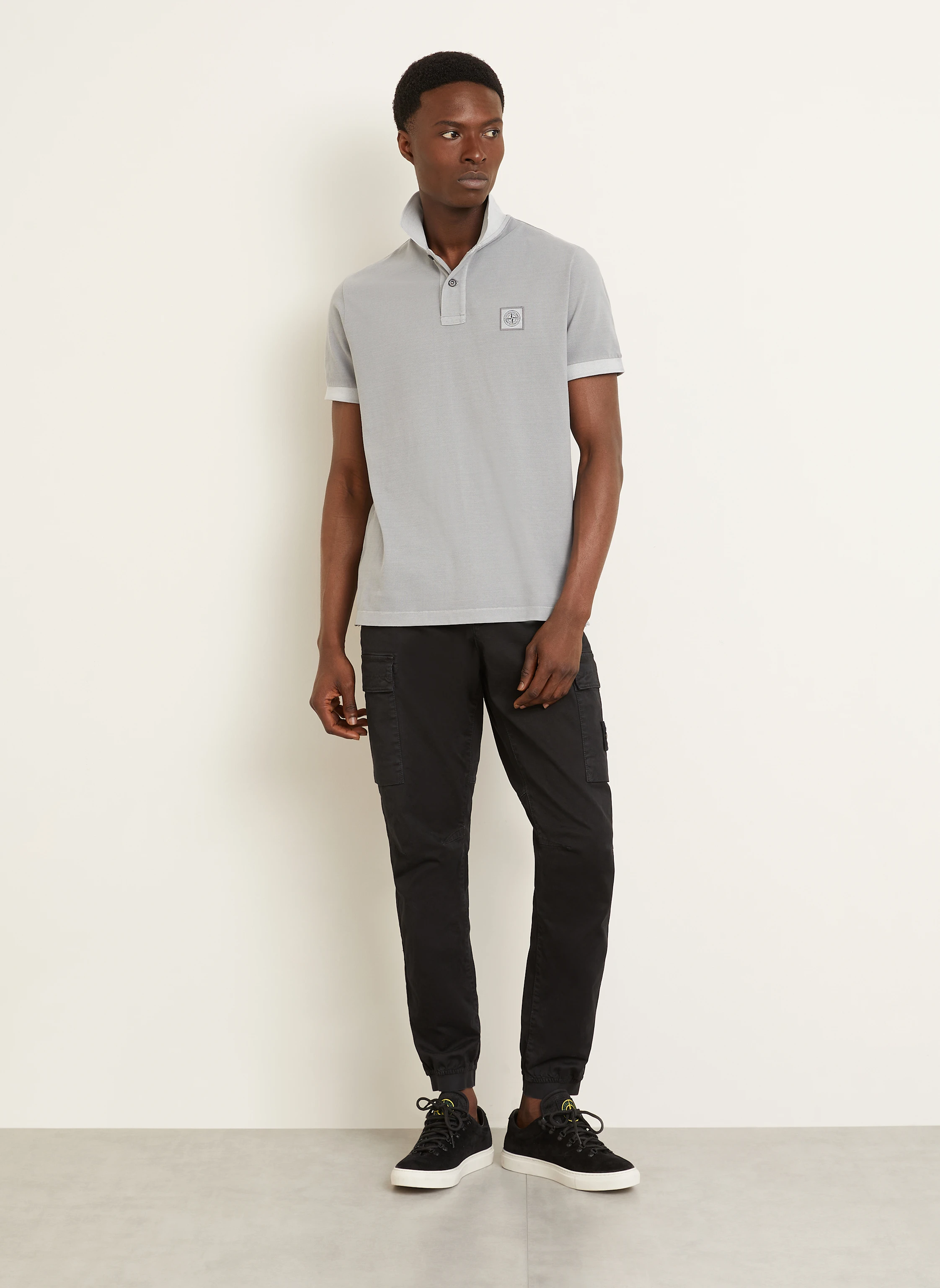 STONE ISLAND Piqué-Poloshirt Slim Fit