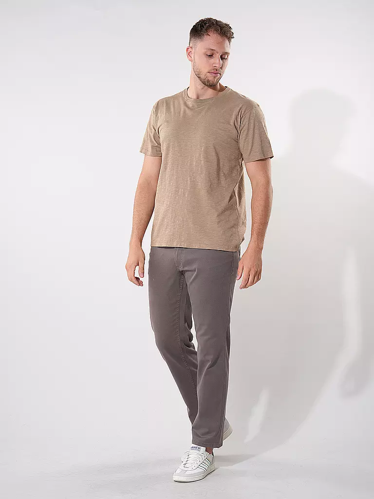 NUDIE JEANS T-Shirt ROFFE beige