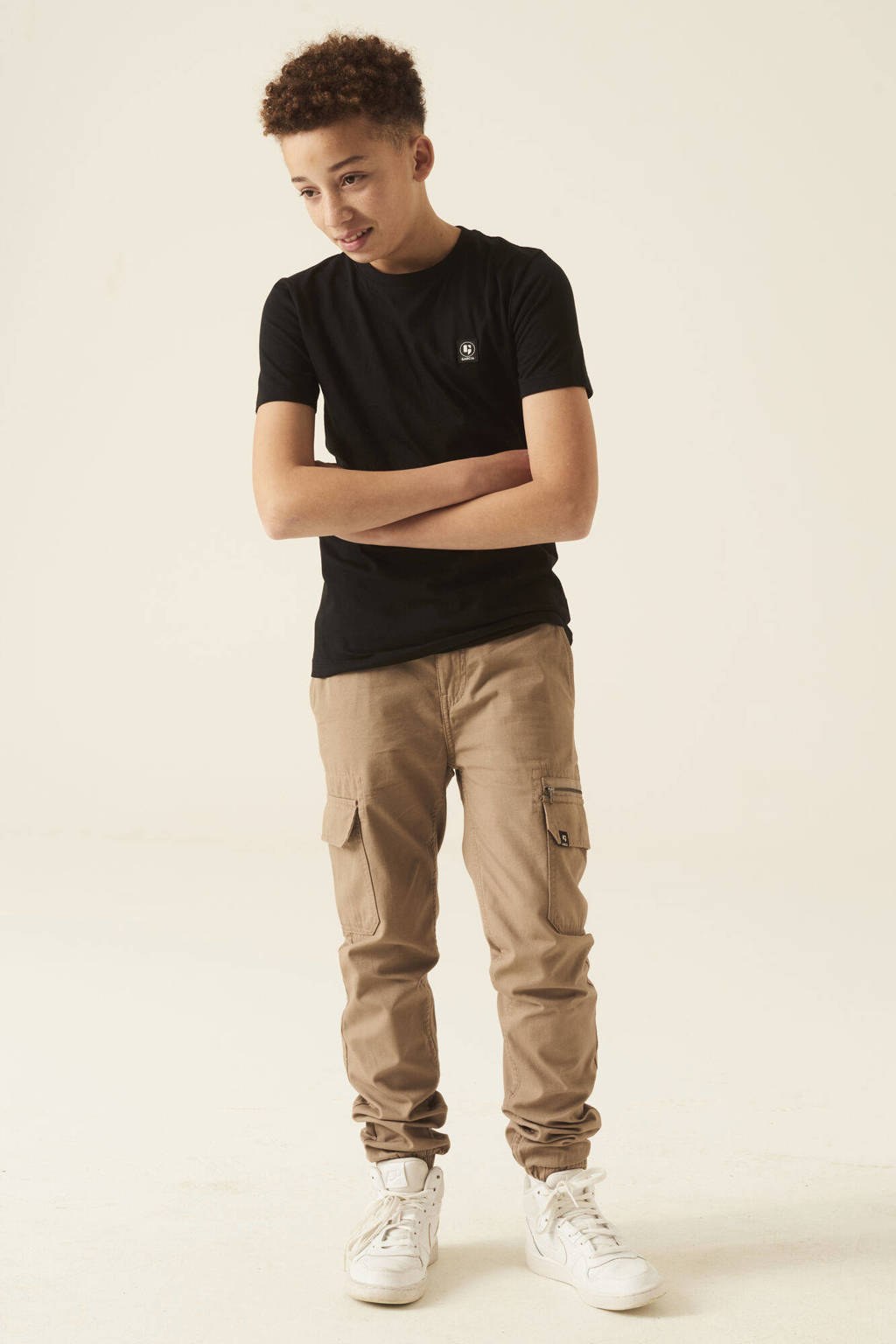 Garcia regular fit cargobroek beige