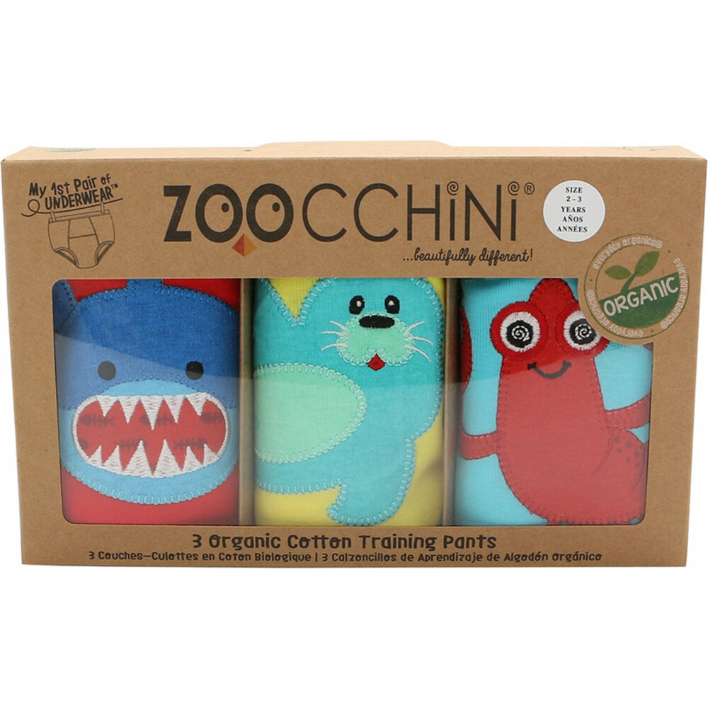 Zoocchini Oefenbroekjes 3-4 jaar Boys Ocean Pals3 stuks