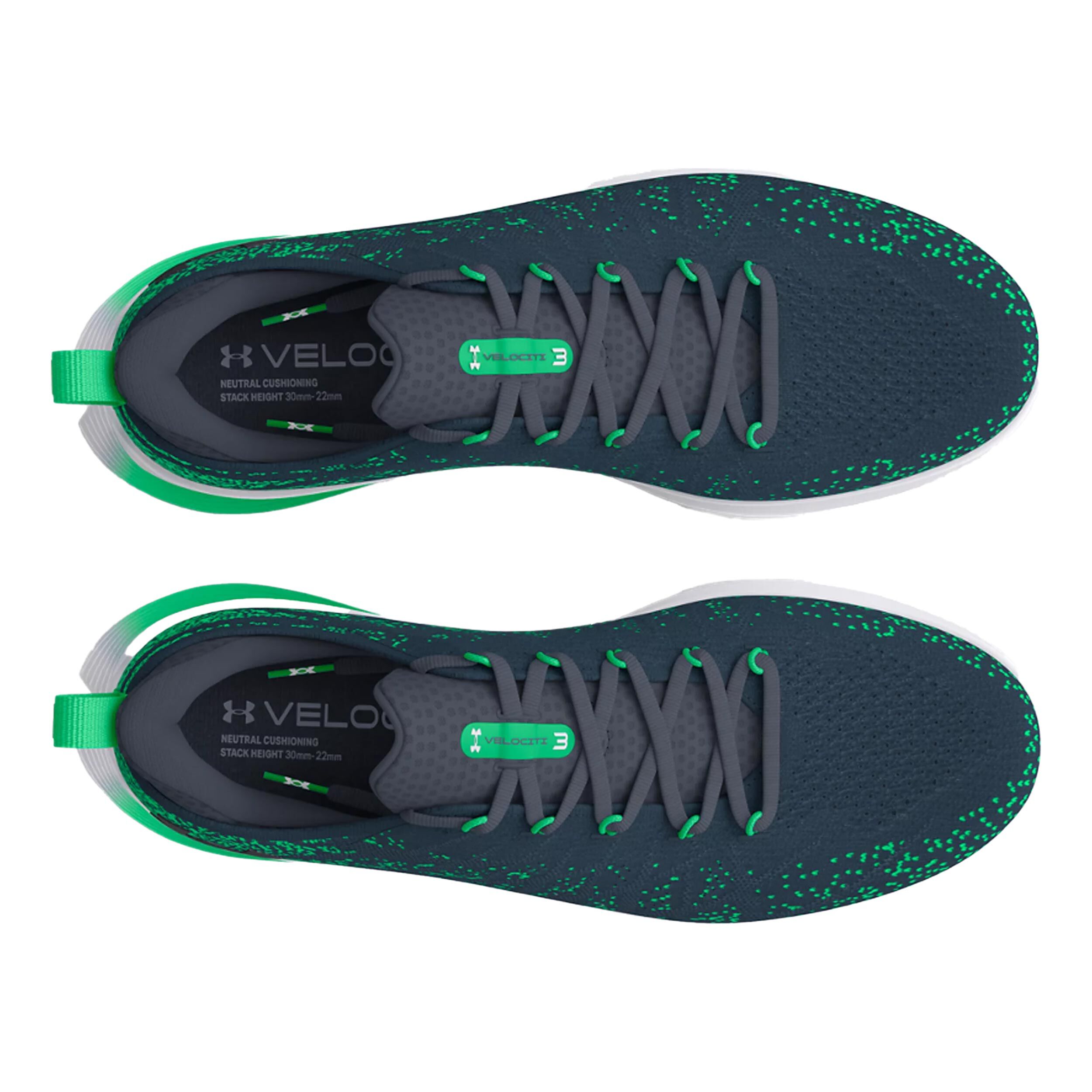 Under Armour Velociti 3 Chaussure De Running Sans Stabilisateurs Hommes - Gris , Vert