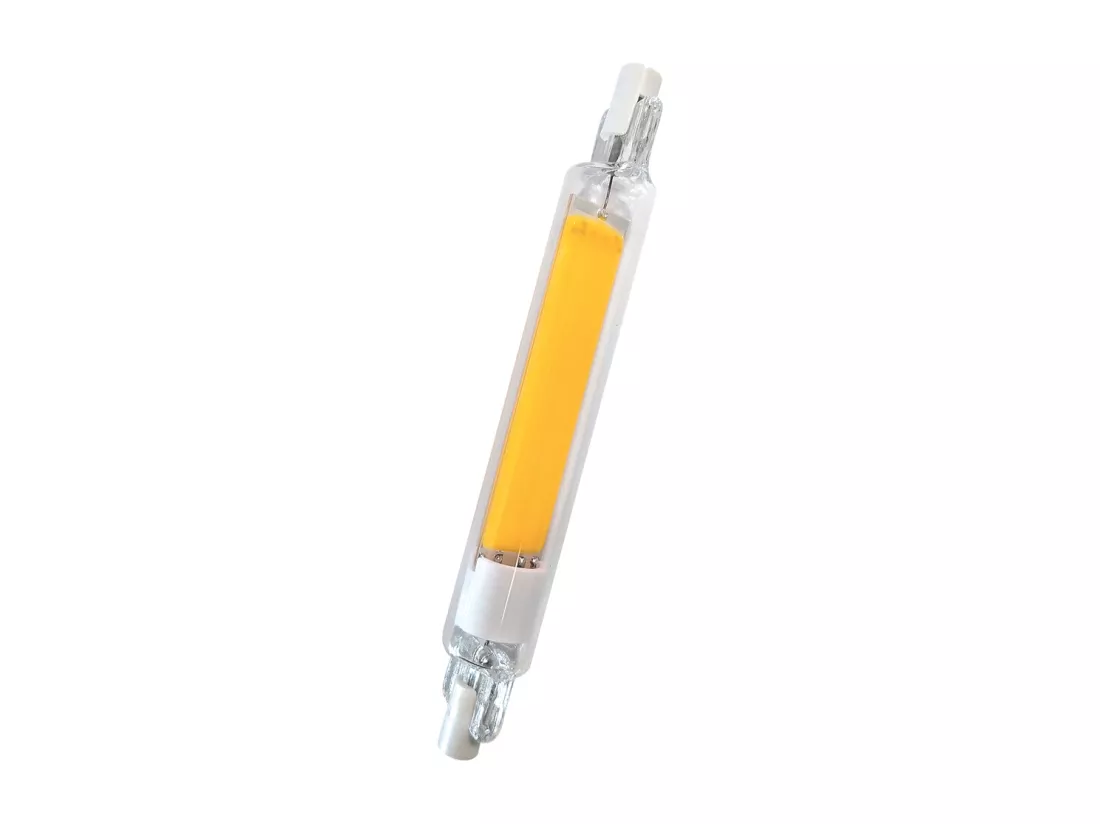 Ampoule LED R7s 118mm 8W 1000lm en verre d.16mm 4000K