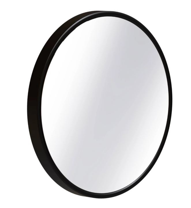 Sjithouse Furniture spiegel rond 40cm mat zwart