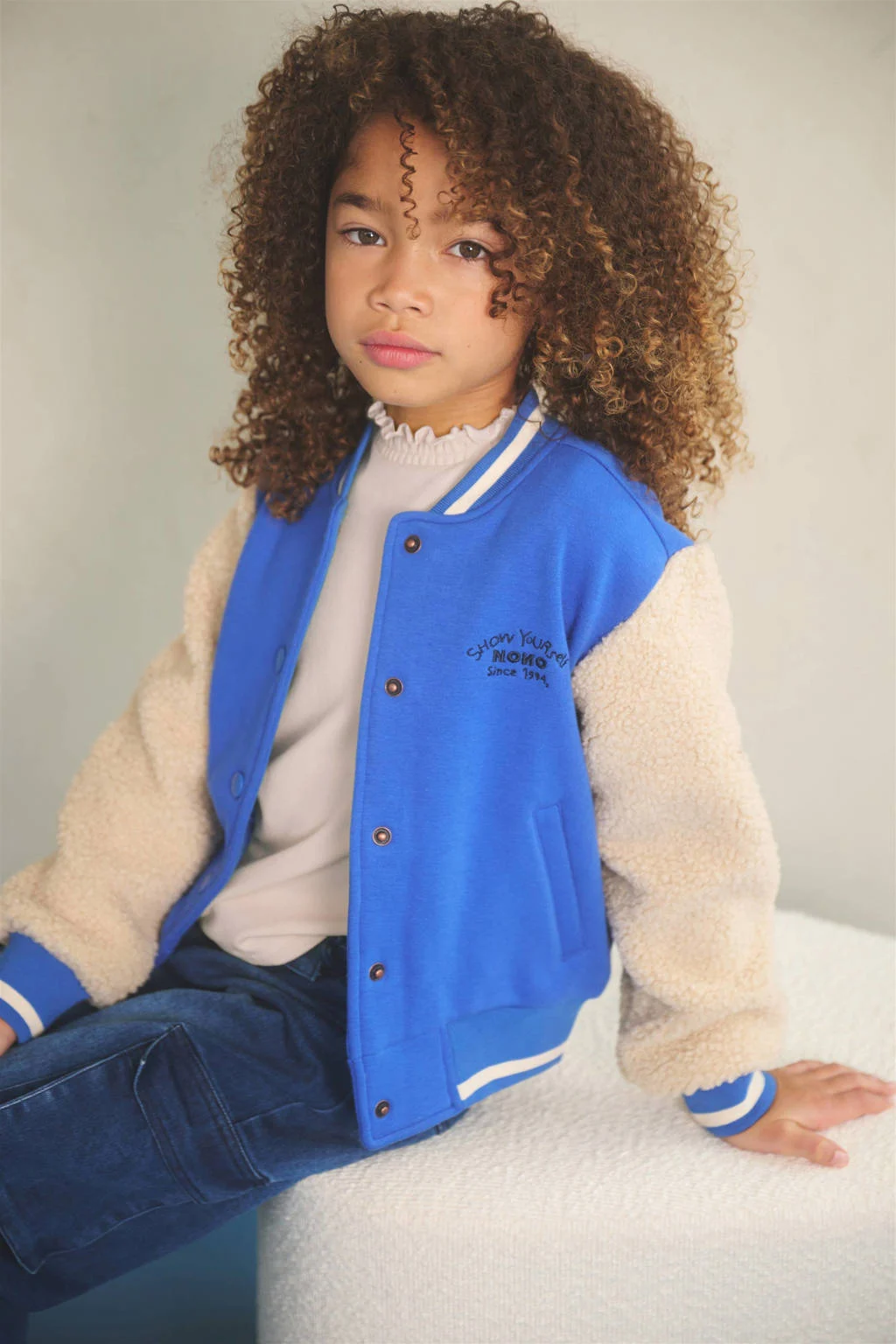 NONO sweatvest blauw