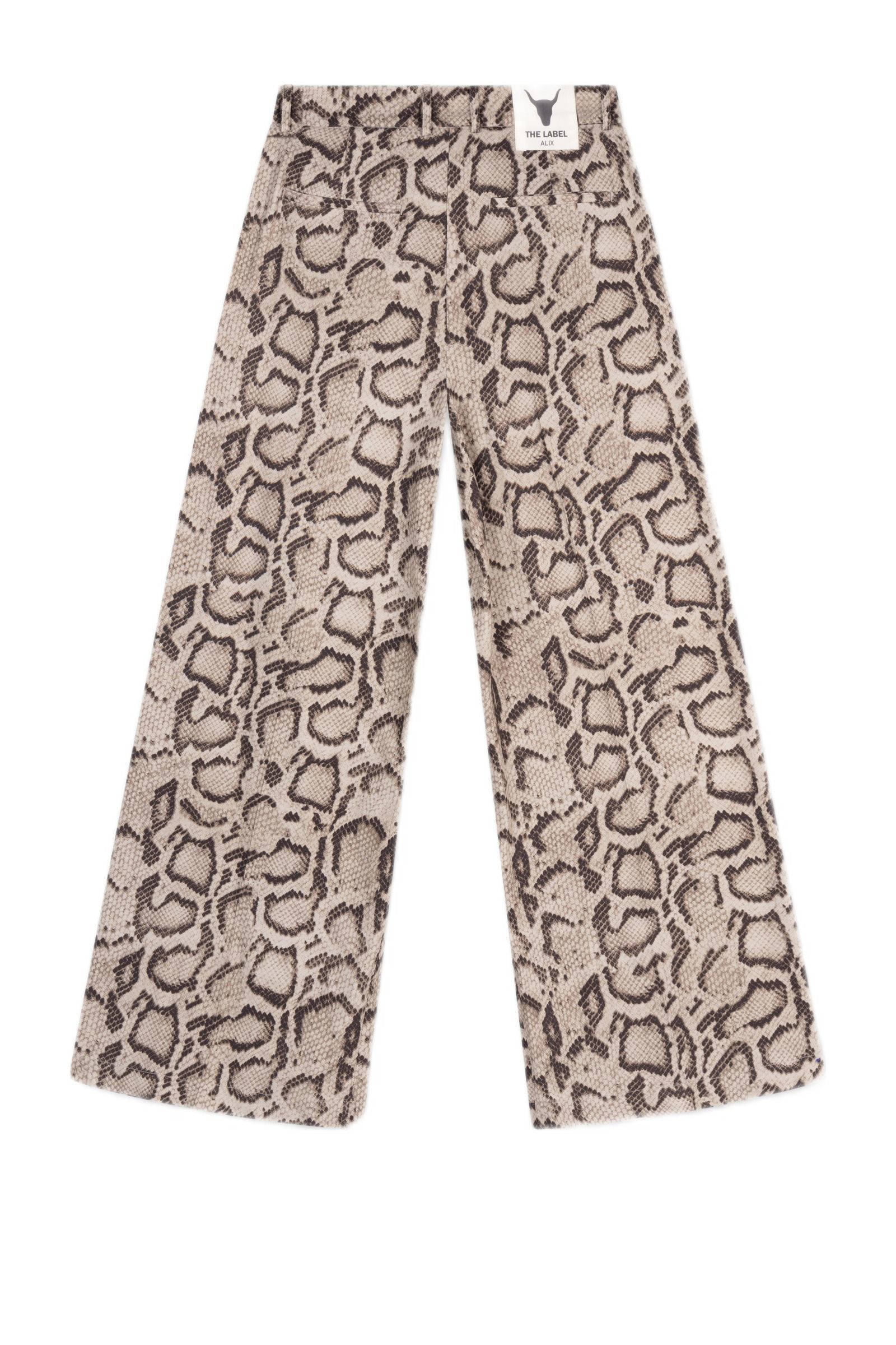 Alix the Label wide leg high waist broek camel