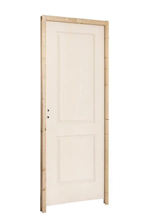 Bloc-porte Camargue blanc lisse pro H.204 x l.73 cm, poussant droit