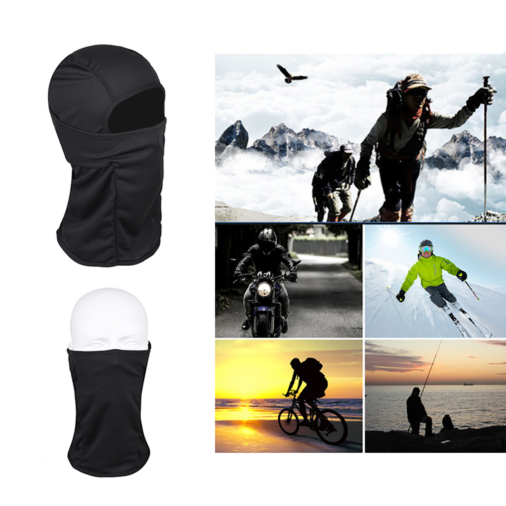 Ski Sturmhaube Motorrad Halstuch Kälte   UV Gesichts Schutzmaske - Weiss
