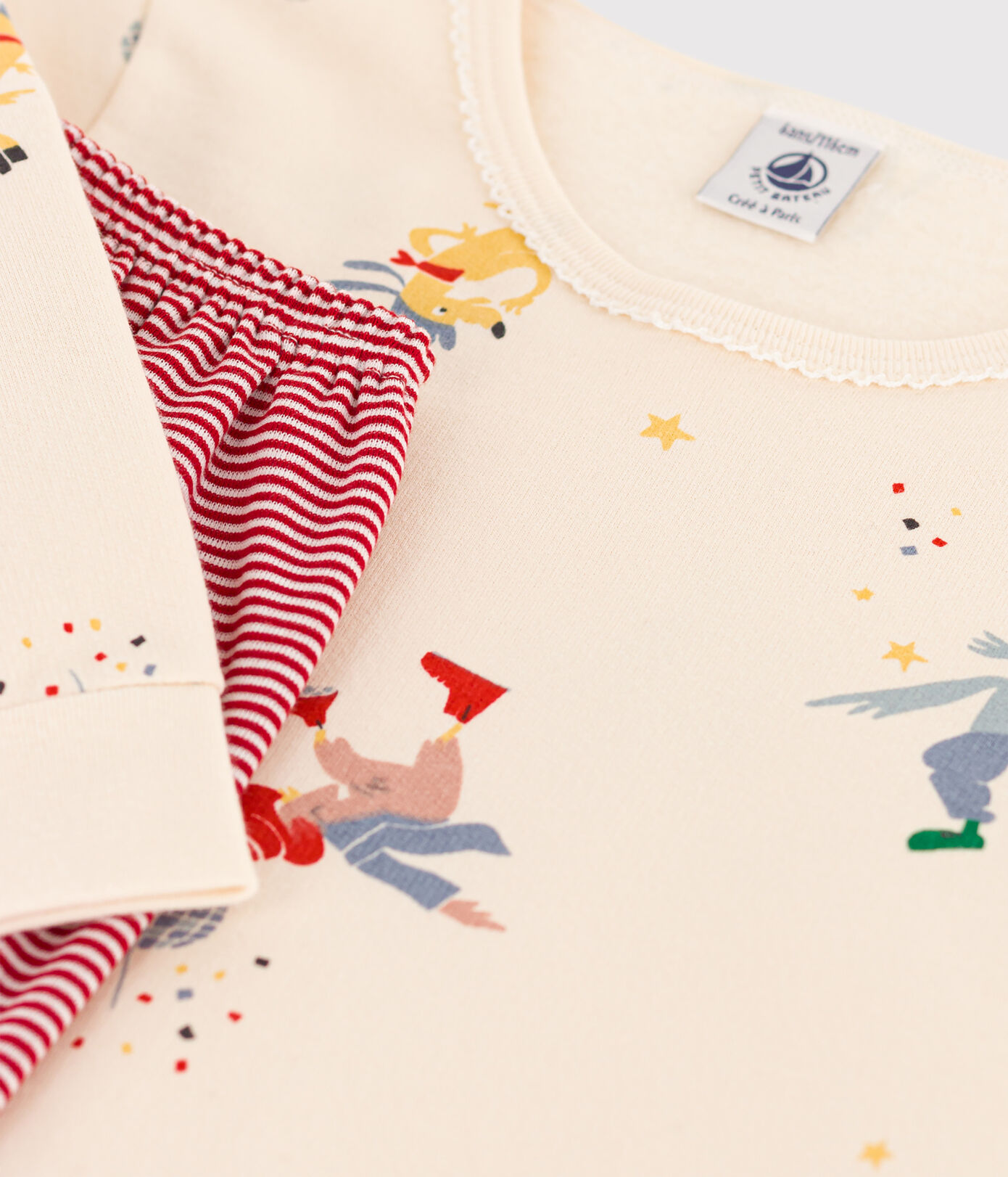 Chemise de nuit phosphorescente petite fille en molleton et en coton