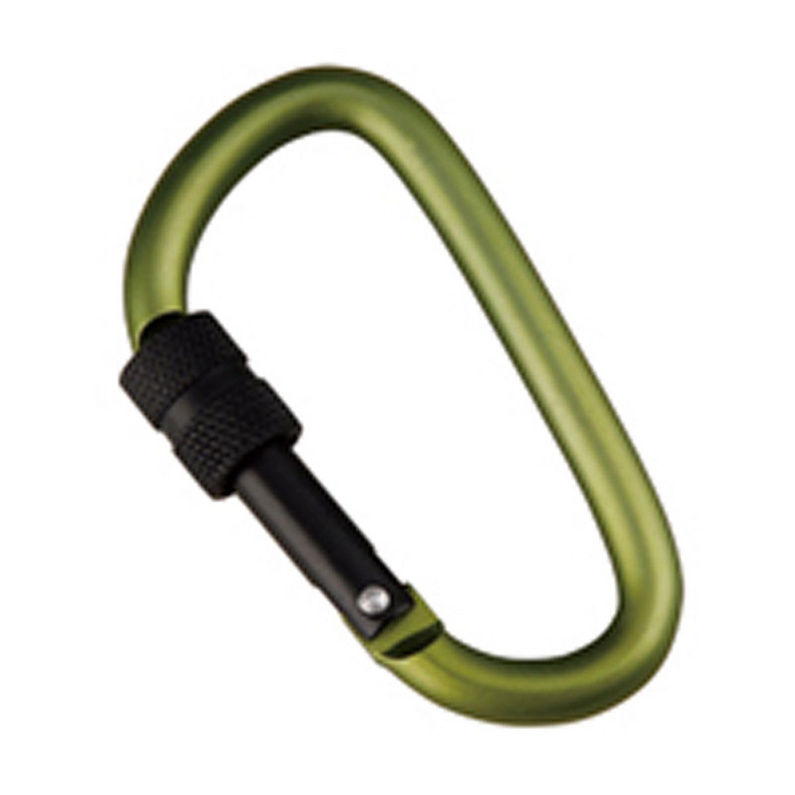 Munkees D-Shape Carabiner w. Screw Lock