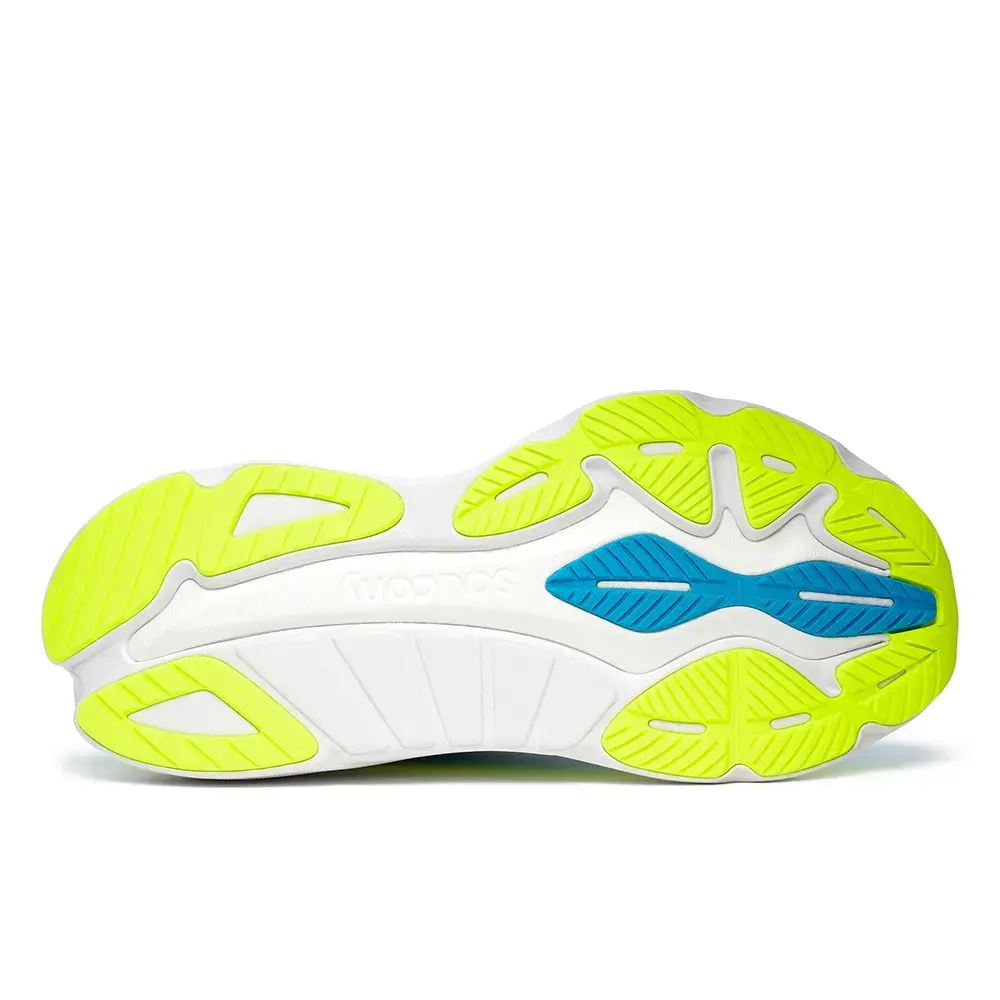 Saucony Hurricane 24 Hardloopschoenen Blauw/Geel Heren