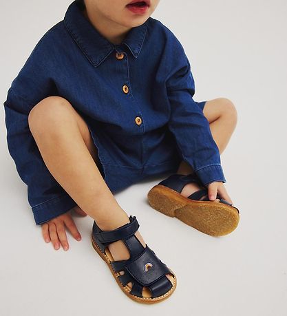 Angulus Lauflernsandalen - Navy