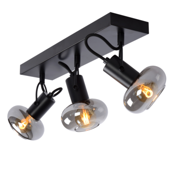 Lucide Madee Plafondspot zwart 3x