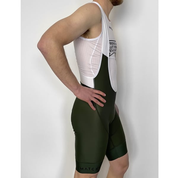 Cuissard vélo MATCHY CYCLING CUISSARD CLASSIQUE COURT OLIVE