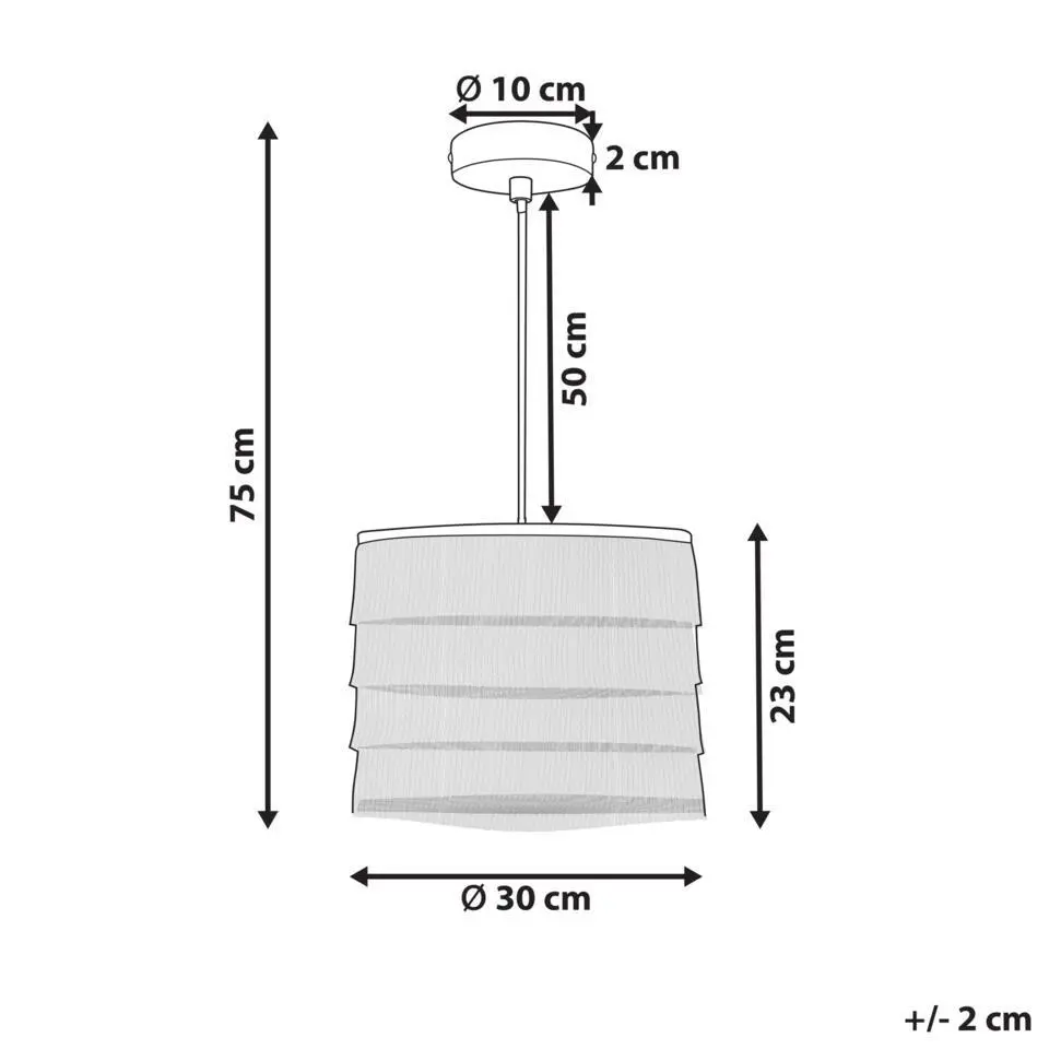 SUAPURE - Hanglamp - Zwart - Polyester