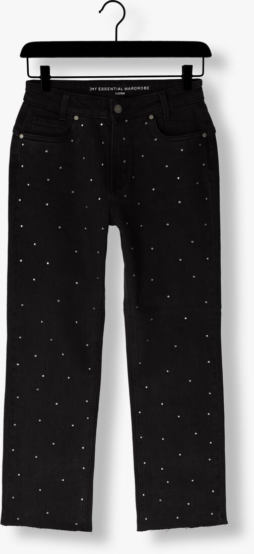 MY ESSENTIAL WARDROBE donkergrijze my essential wardrobe straight leg jeans shademw 155 high straight y