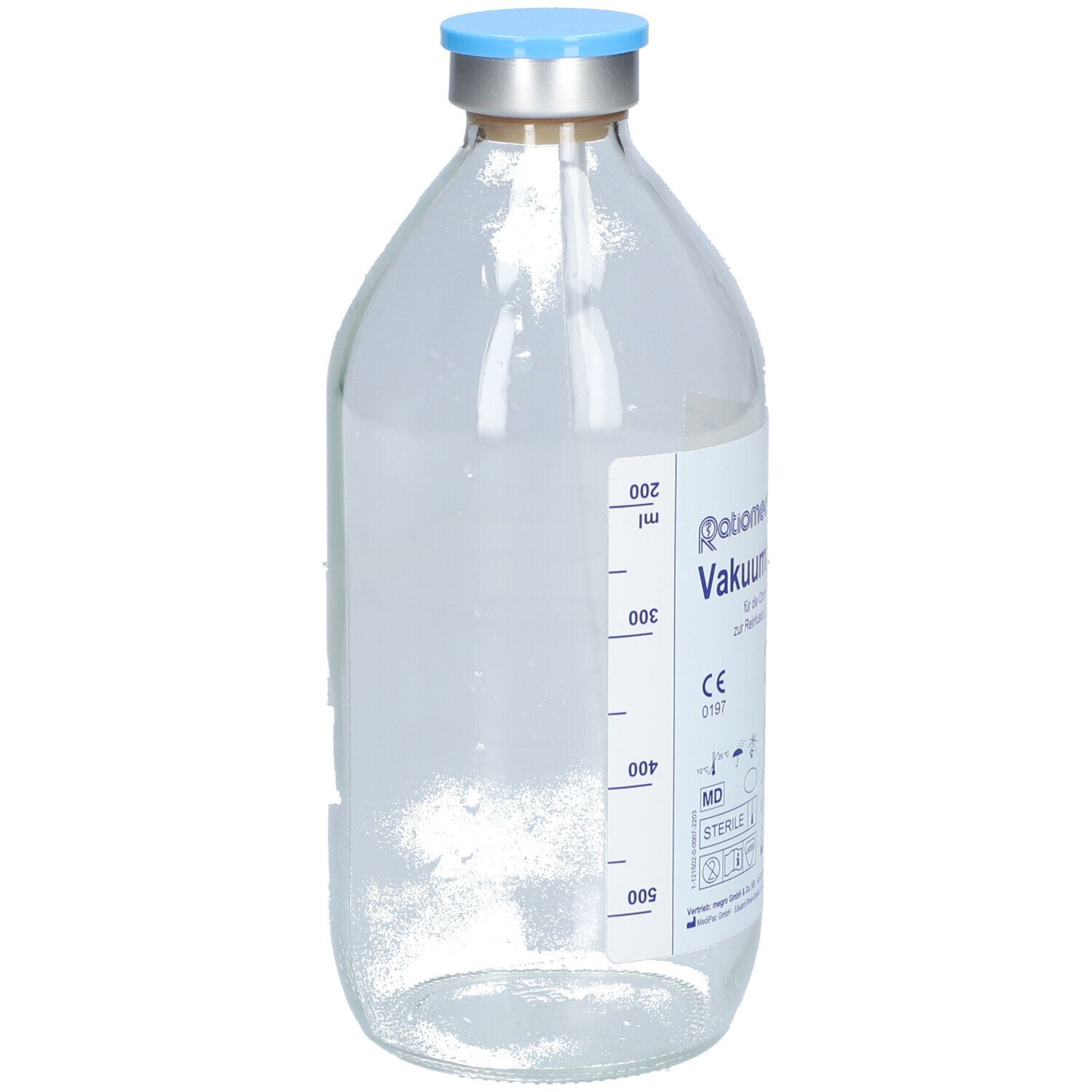 Vakuumflasche ratiomed 500 ml Glas