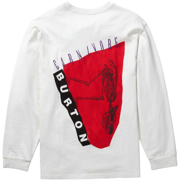 T-shirt BURTON CARNIVORE LS TEE STOUT WHITE