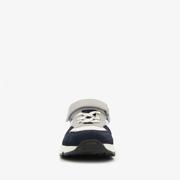 TwoDay leren jongens sneakers met oranje detail
