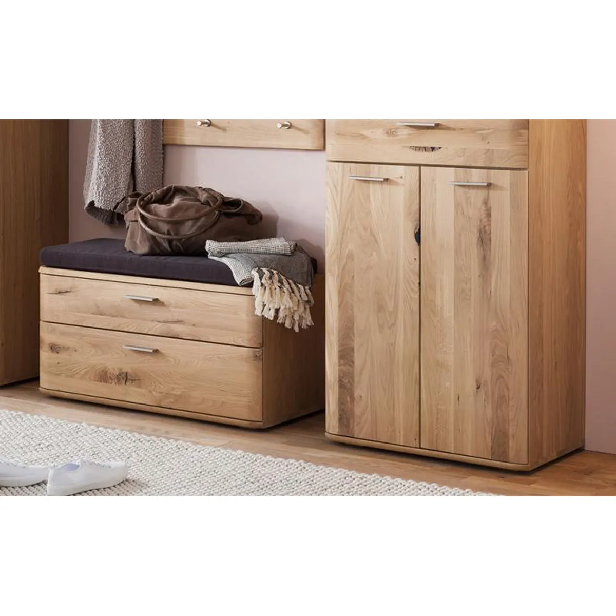 pegane Vestiaire complet finis. chêne blanchi