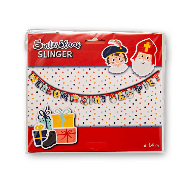 Letterslinger Welkom Sint en Piet