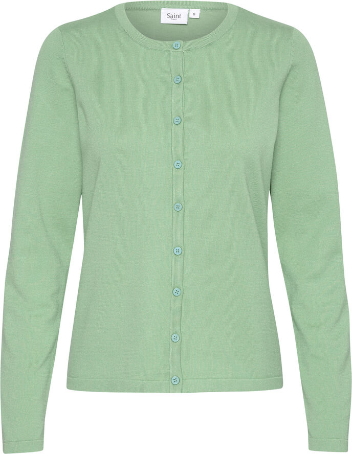 Saint Tropez A8661, MilaSZ R-Neck Cardigan Zephyr green