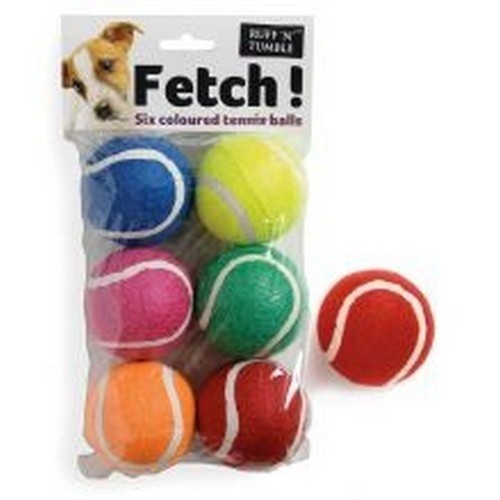 Pacote com 6 bolas de tênis para cães
