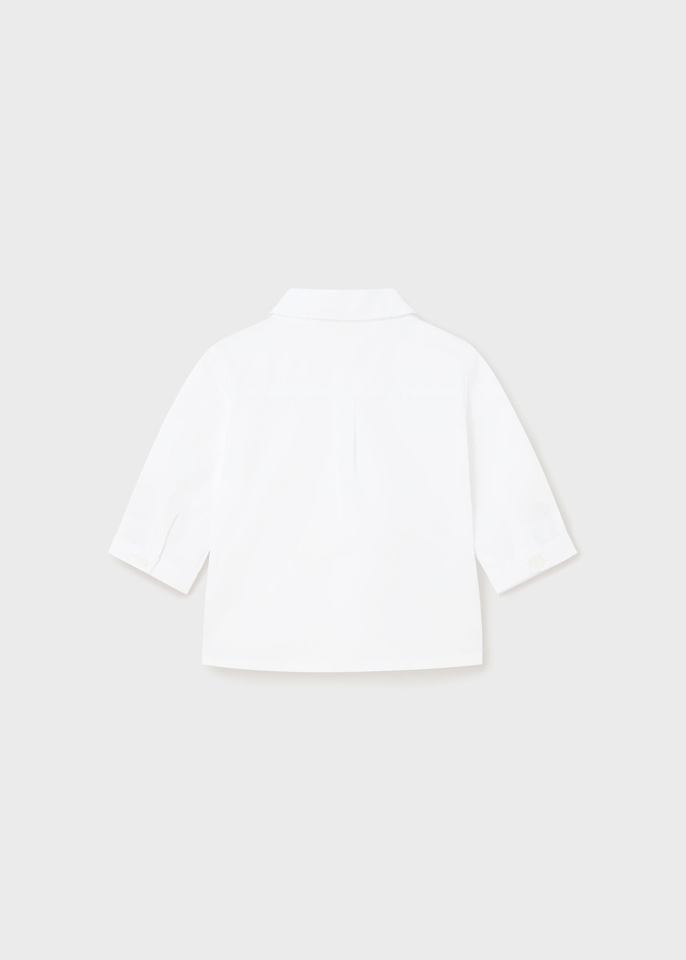 Camisa Oxford Better Cotton para recém-nascidos com gravata borboleta
