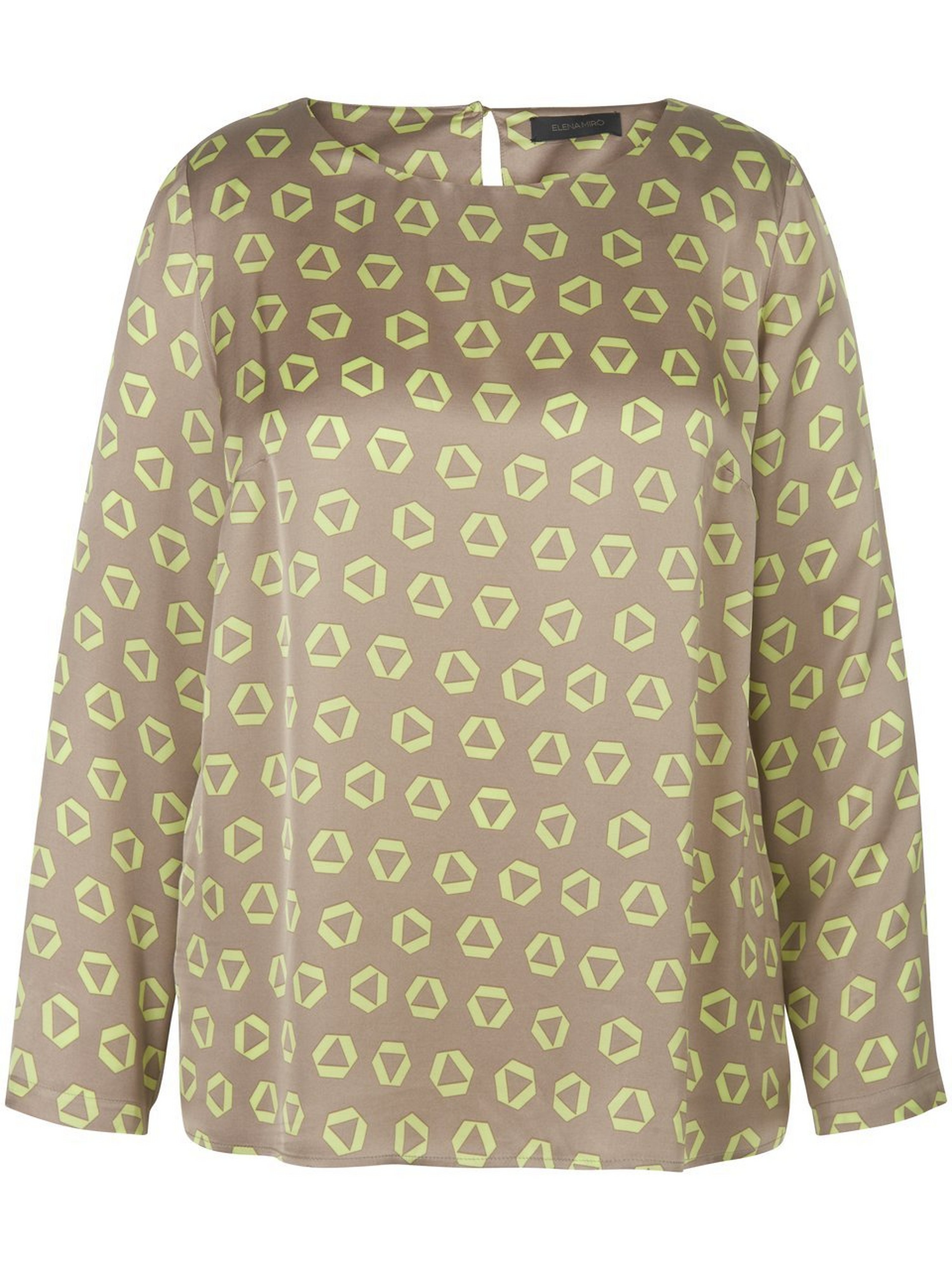 Bluse mit grafischem Allover-Muster