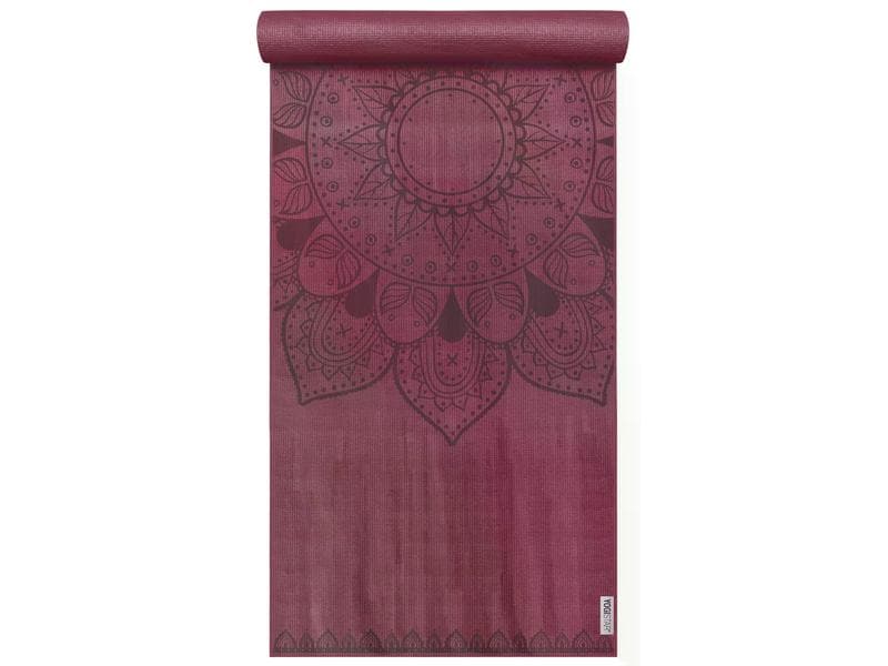 YOGIMAT Yogamatte Basic Harmonic Mandala, Bordeaux Trainingsmatte