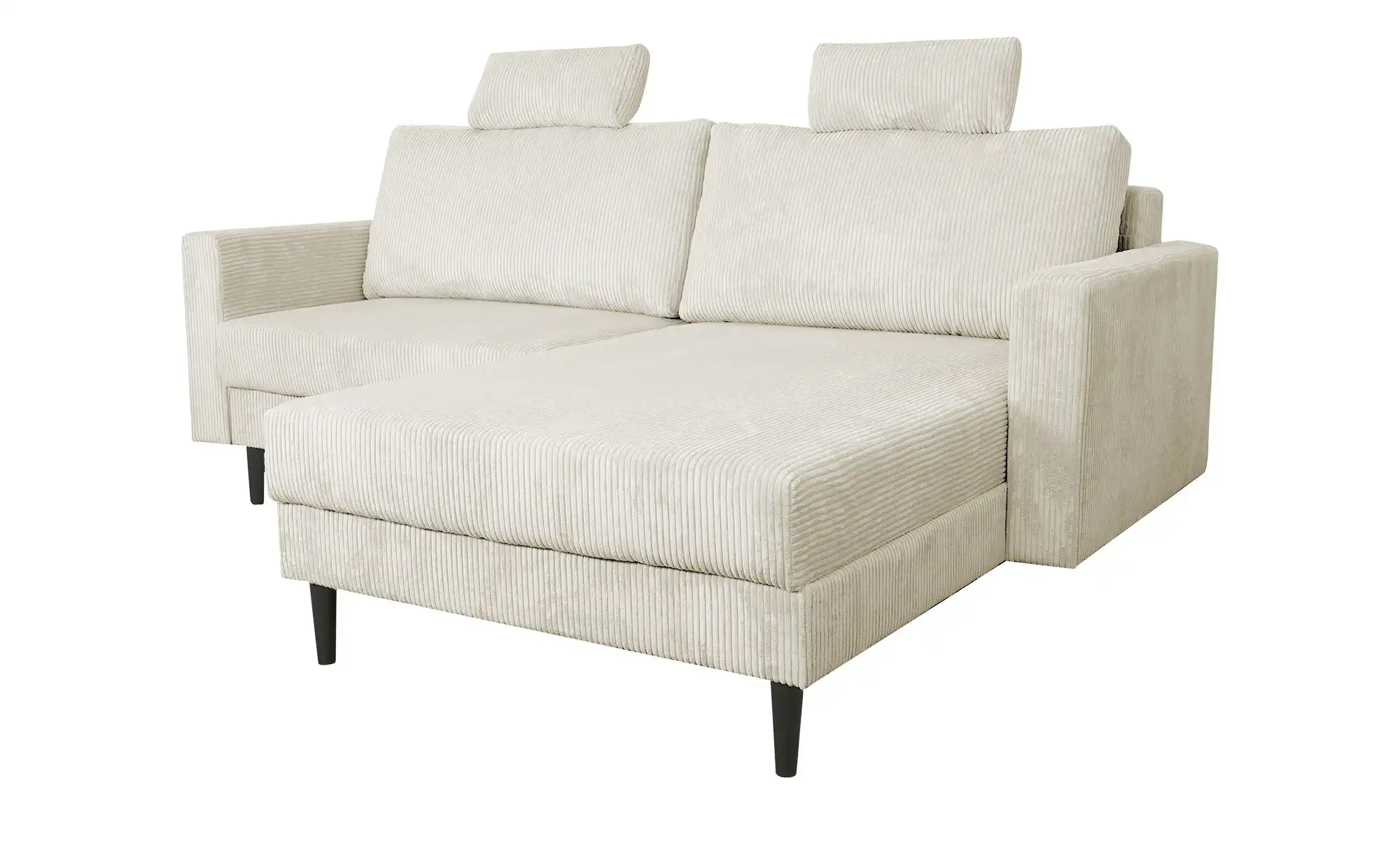 uno Ecksofa trendiger Cordstoff Livorno