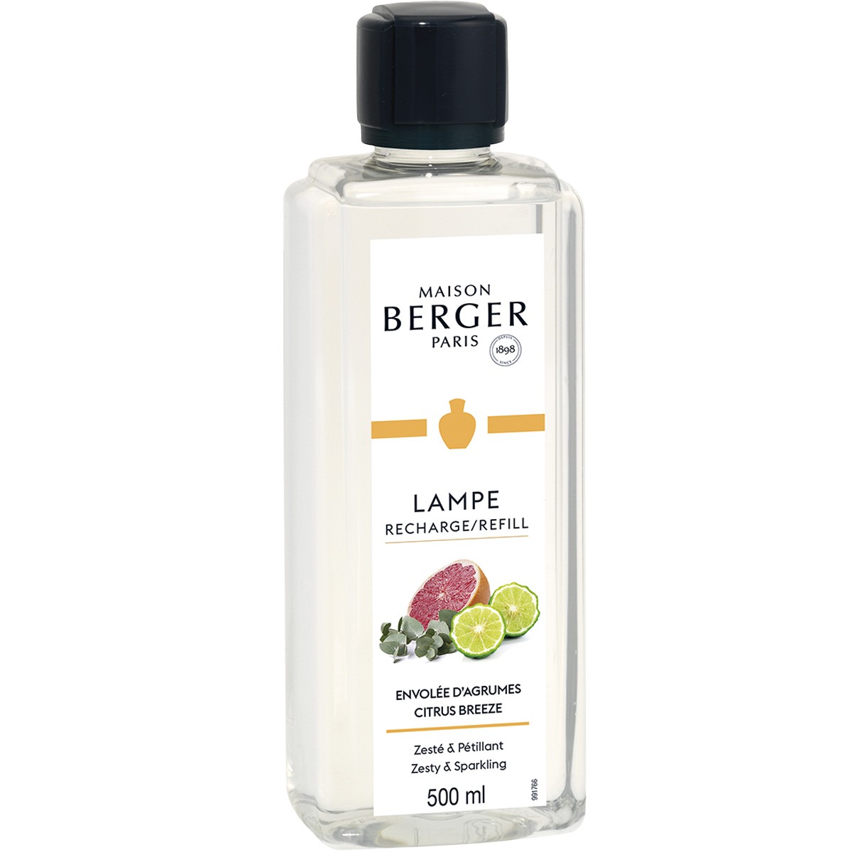 Recharge parfum pour lampe - Envolée d'agrumes - 500 ml
