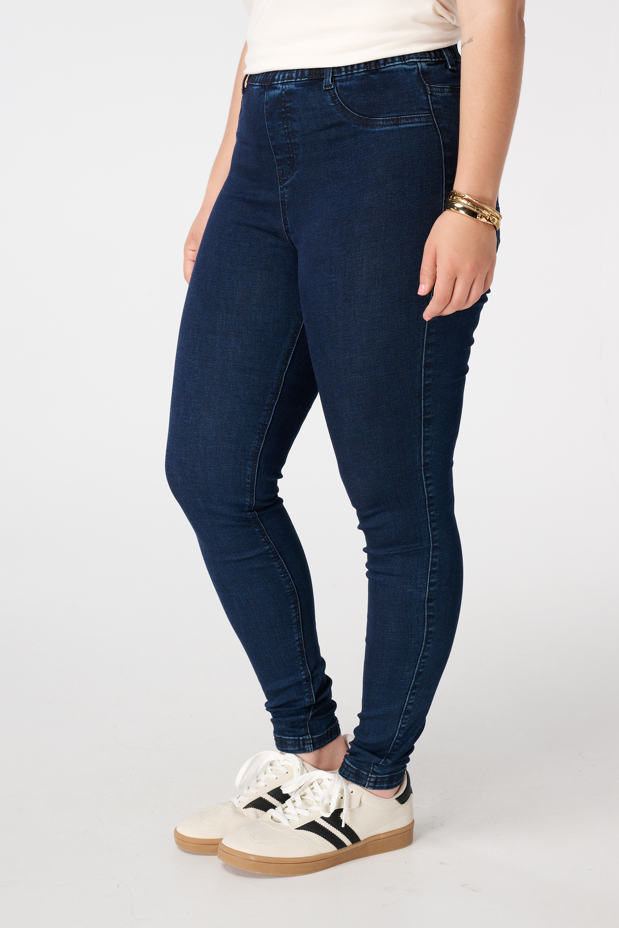 Tregging met denim look Rinse Washed Denim