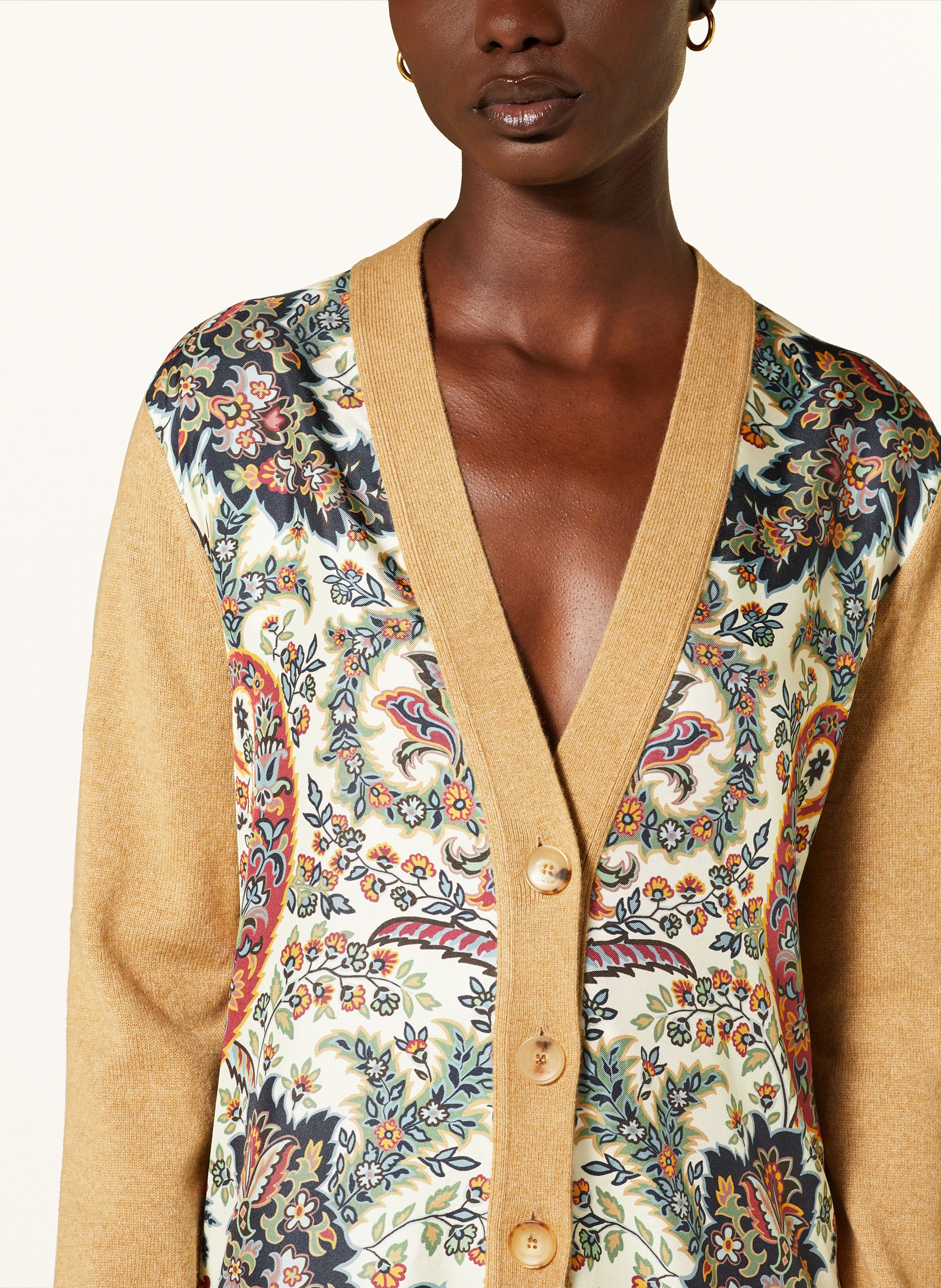 ETRO Strickjacke im Materialmix