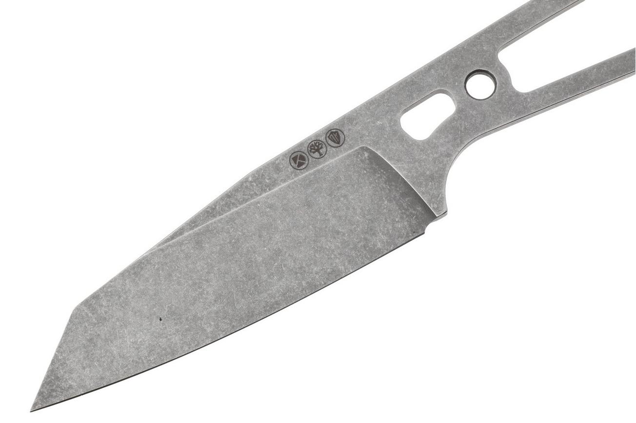 Daily Customs AK1 P10017381, Stonewashed MagnaCut Reverse Tanto, vaststaand mes
